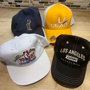 LA Laker Hat Bundle. 1987 Championship 2004 Finals